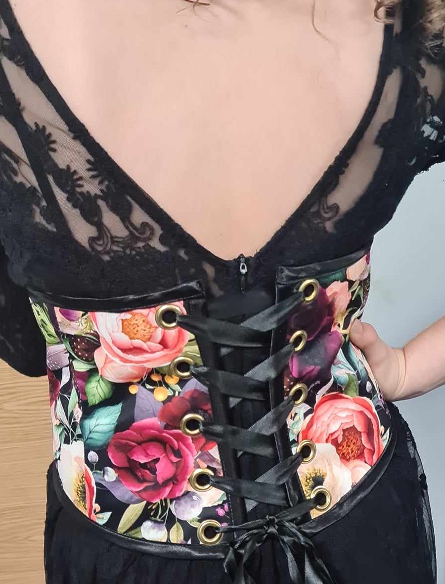 Serre-taille pivoine noir – Image 2