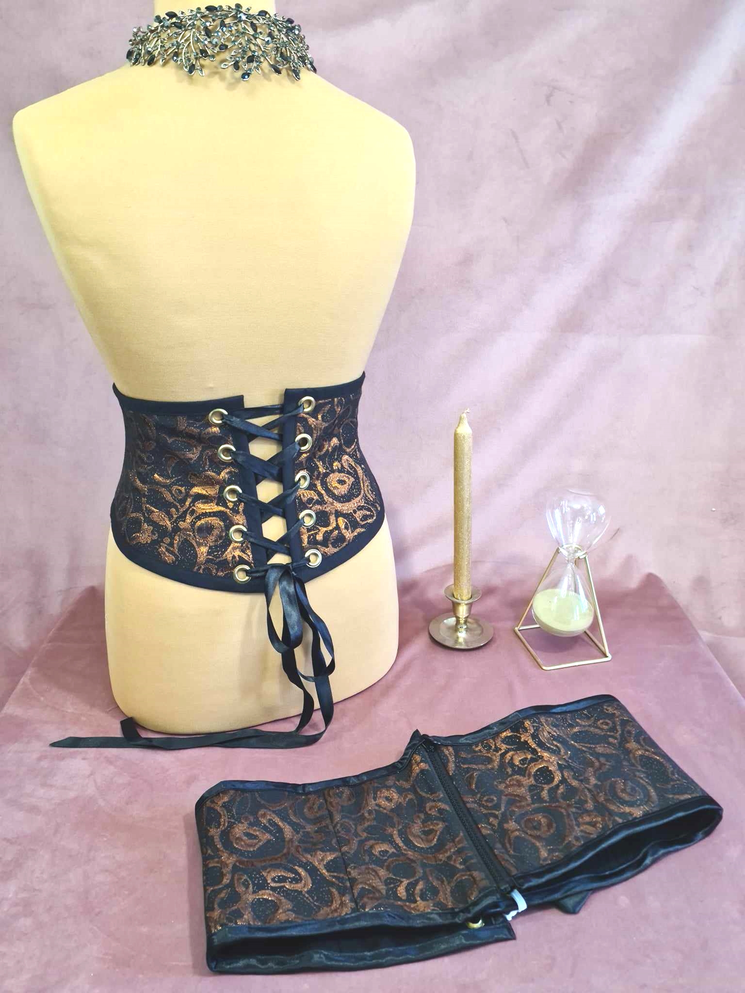 Serre-taile arabesques cuivrée